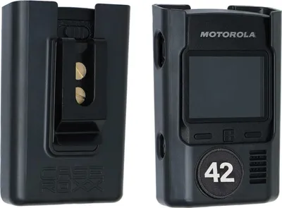 Zdjęcie produktu dla caseroxx PC Holster dla Motorola ADVISOR TPG2200 TETRA-Pager Pager z klipsem do paska i rzepem