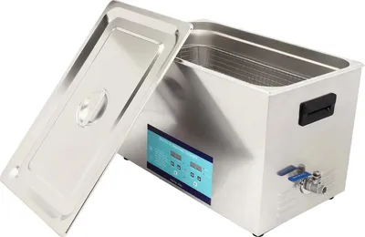 Produktbild von Ultraschallreiniger - 30 l - Dualfrequenz 28/40 kHz - Timer 0–30 Min - EU-Stecker 220 V - 201/304 Edelstahl - ≤800 W - Bordeaux