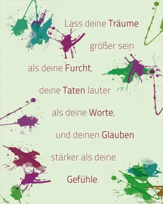 Produktbild von Motivational - Mini-Poster - Lass deine Träume…