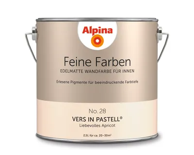 Produktbild von Alpina Feine Farben No. 28 Vers in Pastell® edelmatt 2,5 Liter + Rührholz