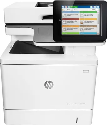 Zdjęcie produktu dla HP Color LaserJet Enterprise Urządzenie wielofunkcyjne M577f, W kolorze, Drukarka do Firma, Drukowanie, kopiowanie, skanowanie, faksowanie, Automatyczny podajnik dokumentów na 100 arkuszy; Drukowanie za pośrednictwem portu USB z przodu urządzenia; Skanowanie do poczty elektronicznej / pliku PDF; Drukowanie dwustronne, Laser, Kolor, 1200 x 1200 DPI, A4, 40 stron/min, Podwójne drukowanie