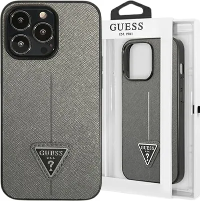 Image de Guess Guhcp13Lpsatlg Iphone 13 Pro / 13 6,1 Srebrny/Silver Hardcase Saffianotriangle Logo