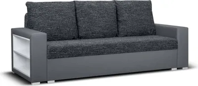 Produktbild von 3-Sitzer-Sofa mit Schlaffunktion HUBERT1 - Grau/grau