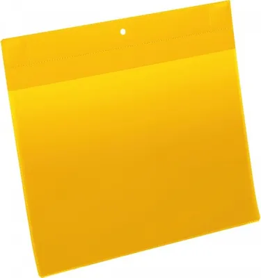 Produktbild von DURABLE Magnet-Kennzeichnungstasche, gelb/transparent, A4, Querformat, 10/VE
