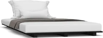 Obrázek produktu pro vidaXL Postel z masivu černá 100x200 cm Borovice