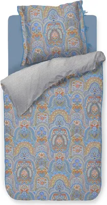 Produktbild von Pip Studio Bettwäsche-Garnitur Jabali Flower Farbe Blau Größe 135x200+80x80
