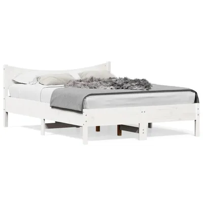 Immagine prodotto di vidaXL Letto in legno massiccio senza materasso bianco 120x190 cm in legno di pino