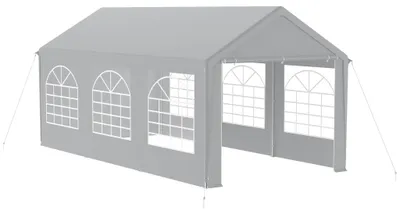 Produktbild von Partyzeltdach, Gartenpavillon, faltbar, mit Seitenteilen und Fenstern, ideal für Camping und Veranstaltungen