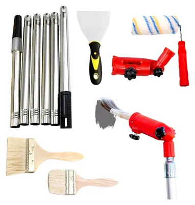 Produktbild von Farbroller Set mit Teleskopstange und Bürste