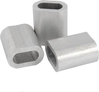 Produktbild von 10 x PRESSKLEMME FÜR SEIL 10mm EDELSTAHL Drahtseilklemme Stahlseil Seil Draht Stahl Drahtseil