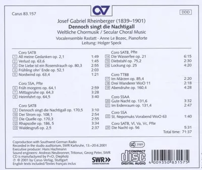Zdjęcie produktu dla Nevertheless Sings The Nightingale, Secular C