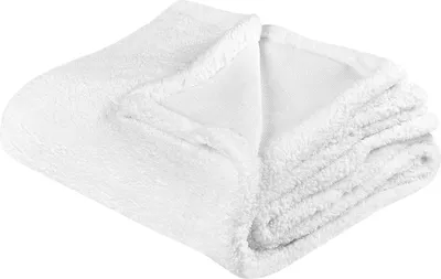 Zdjęcie produktu dla BELIANI Koc biały pluszowy 125 x 150 cm miękki futrzasty narzuta na łóżko dekoracyjna