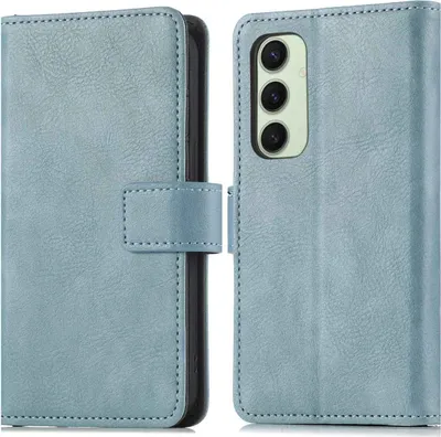 Zdjęcie produktu dla imoshion Luxe Bookcase dla Samsung Galaxy S24 FE - Jasnoniebieski