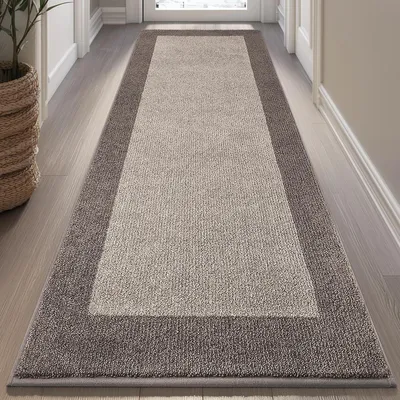 Zdjęcie produktu dla Dywan Läufer, 80 x 213 cm, beżowy, antypoślizgowy, można prać