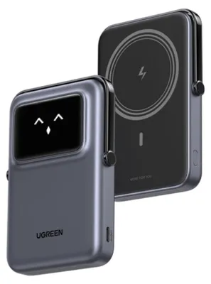 Immagine prodotto di Power bank UGREEN Uno 10000 mAh, 20 W, display digitale, 5 V/3 A, grigio-nero