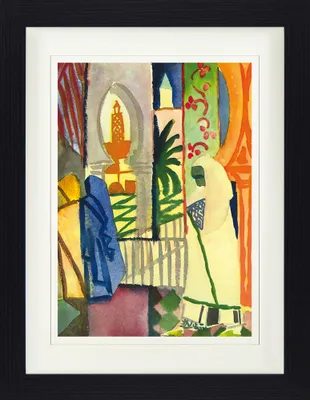 Produktbild von August Macke Gerahmtes Bild Mit Edlem Passepartout | Wand-Bilder | Im Bilderrahmen - In Der Tempelhalle, 1914 (40 x 30 cm)
