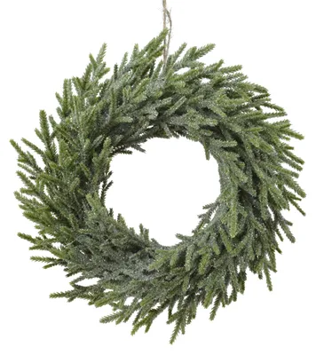 Produktbild von Grüner Weihnachtskranz mit Glitzer 30 cm