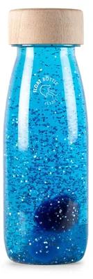 Immagine prodotto di Bottiglia galleggiante Petit Boum Blu - Giocattolo sensoriale