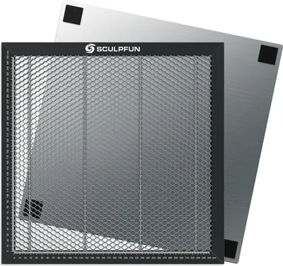Produktbild von Graviermaschinen SCULPFUN 400*400mm Honeycomb Wabenarbeitstisch Stahlplatte Plattform für SCULPFUN/ATOMSTACK/ORTUR Graviermaschinen usw.