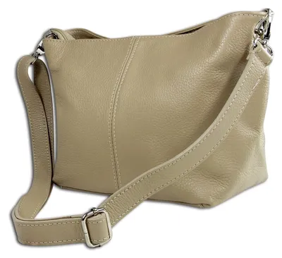Image de Toscanto Sac en cuir Sac à bandoulière Sac à bandoulière taupe beige OTT829SN