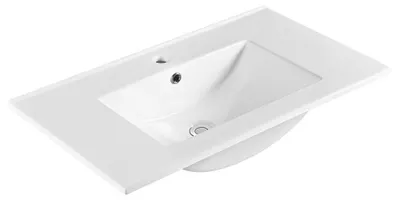 Image de Lavabo en céramique SLIM, 81 x 46,5 cm, blanc