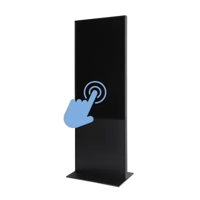 Produktbild von Showdown Displays Smart Line Digitale Infotstele mit Samsung-Bildschirm Und Touchscreen - 55 Zoll - Schwarz