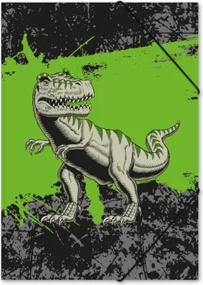 Produktbild von itenga Gummizugmappe Zeichenmappe A3 Motiv T-REX