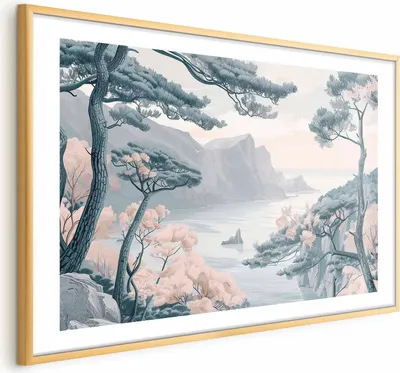 Produktbild von Posterpapier Poster - Blue  in Delicate Colors 42x29.7 cm Landschaften c-H-10045-ao-a