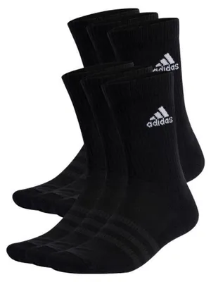 Image de Adidas - Chaussettes pour hommes/femmes Unie - Sport (lot de 6) PP5038 (34 EU - 36 EU) (Noir)