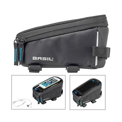 Produktbild von Basil Sport Design, Rahmen, Fahrradtasche, Polyester, Grau, 1 l, 2,5 kg