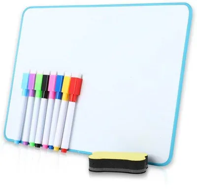 Image de Tableau blanc - Double face magnétique - Avec support standard et marqueurs