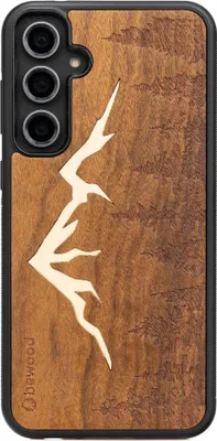 Produktbild von Bewood Holzhülle für Samsung Galaxy S23 FE MOUNTAINS IMBUIA