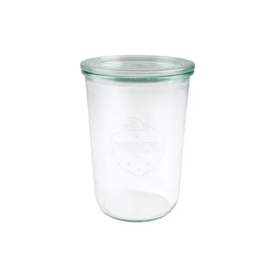 Produktbild von WECK 743 Sturzglas mit Glasdeckel 850 ml 6er-Karton ohne Ringe und Klammern