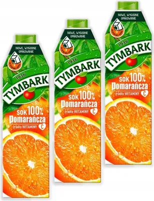 Obrázek produktu pro Tymbark 100% pomerančový džus z polských pomerančů 1 l