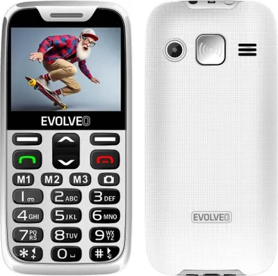 Produktbild von EVOLVEO EasyPhone XR weiß mit Ladestation