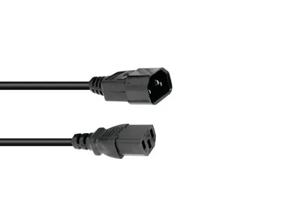 Produktbild von OMNITRONIC Kaltgeräte Verlängerung 3x1,0 0,6m sw