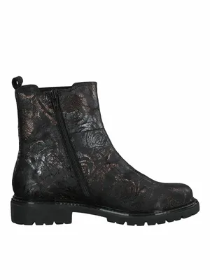 Produktbild von Jana 100% Comfort Damen Chelsea Art: 8-8-25417-27 in black structur (schwarz) - Größe:37