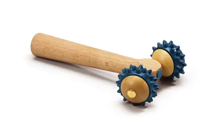 Produktbild von SISSEL Fit Massageroller,T-Roller, holz-blau>>>>