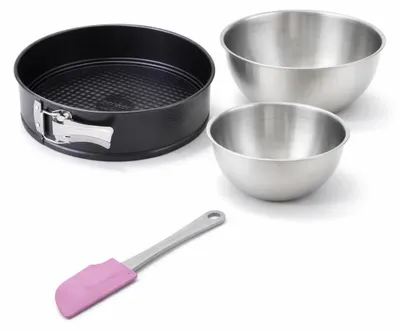 Image de Set de 4 ustensiles de pâtisserie moule à gâteaux bols et spatule PerfectBack+ PerfectBack+ Zenker PerfectBack+