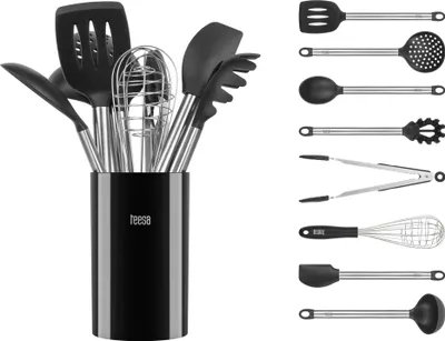 Obrázek produktu pro Teesa TSA0147 Sada kuchyňského náčiní 9 ks, černé