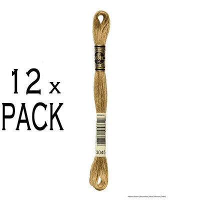 Zdjęcie produktu dla 12x DMC Nić do haftu Mouline Special 117MC -3045, 6-nitkowa, 8m