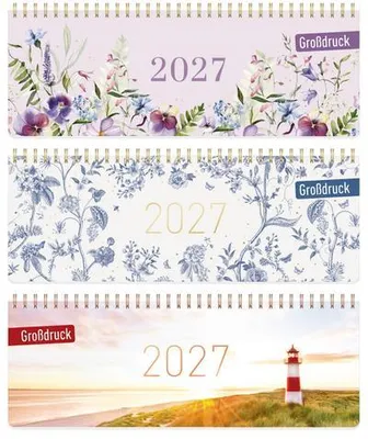 Produktbild von Tischkalender Großdruck 2027 sortiert