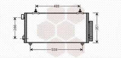 Produktbild von VAN WEZEL 53005381 Kondensator Klimaanlage Klimakondensator für TOYOTA CELICA (ZZT23) +Trockner