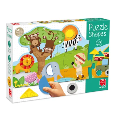 Produktbild von Jumbo Spiele GOULA Puzzle Formen, Kinderpuzzle, Holzpuzzle, Legespiel, Kinder, 13 Teile, 53439
