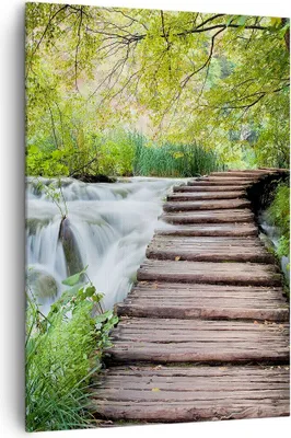 Produktbild von Bild auf Leinwand - Leinwandbild - Einteilig - Nationalpark Natur Kieselsteine - 70x100cm - Wand Bild - Wandbilder - Leinwanddruck - Wanddekoration - Leinwand bilder - Wandbild - PA70x100-0355