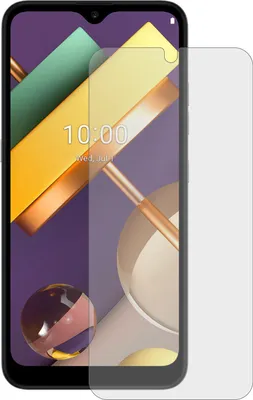 A screen protector is shown on top of a smartphone screen.