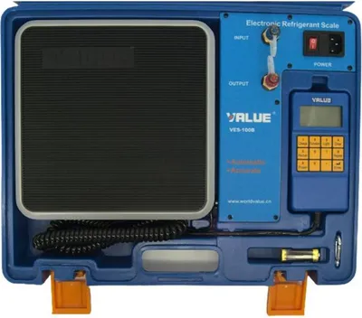 Obrázek produktu pro Elektronická váha do 100 kg s uzavíracím ventilem chladiva - VALUE VES-100B