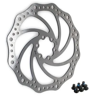Produktbild von TIYO Fahrrad Bremsscheibe 160mm Edelstahl mit Schrauben