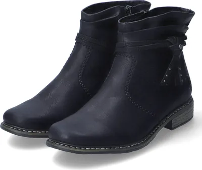 Produktbild von Rieker Stiefeletten Damen Kunstleder Schwarz Größe: 39
