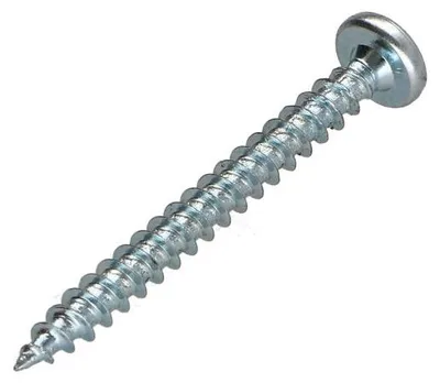 Produktbild von Spanplattenschrauben Rundkopf Pozi N°2 3,5X40 Verzinkt